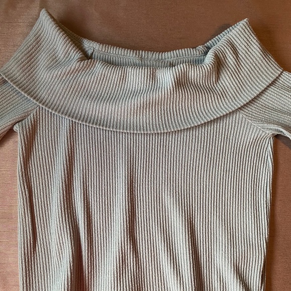 Teal Over the Shoulder Long Sleeve - Picture 1 of 2